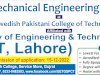Admission B.SC MECHANICAL ENGINEERING TECHNOLOGY Affiliated With UET LAHORE AT GSPCT GUJRAT CAMPUS